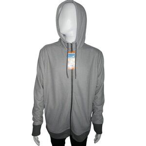 Hang Ten Men's  Full-Zip Hoodie Light Grey Size‎ XXL